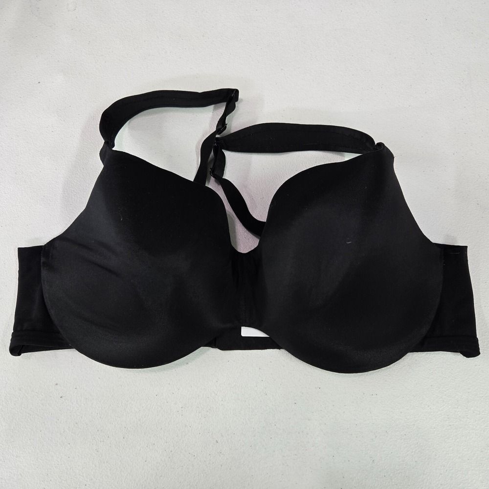 Cacique Women Bra 42D‎ Black Lightly Lined Underwire Smooth Adjustable Straps